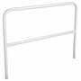 Vestil Steel Safety Railing 5 Ft. Length, White