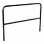 Vestil Steel Safety Railing 6 Ft. Length, Black
