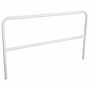 Vestil Steel Safety Railing 6 Ft. Length, White