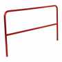 Vestil Steel Safety Railing 7 Ft. Length Red