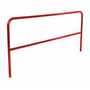 Vestil Steel Safety Railing 8 Ft. Length Red