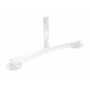 Vestil Rail Barricade Base w/Feet White