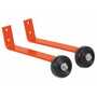 Vestil Rail Barricade Base w/Wheels Orange