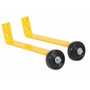 Vestil Rail Barricade Base w/Wheels Yellow
