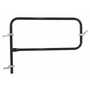 Vestil Railing Gate P-Shaped 48x36 Black