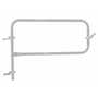 Vestil Railing Gate P-Shaped 48x36 Silver