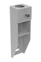 Vestil Vdkr-Vm1-Gysg Gray Vertical Mount Handrail Socket