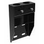Vestil Wall Mount Handrail Bracket Black