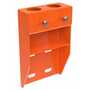 Vestil Wall Mount Handrail Bracket Orange