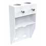Vestil Wall Mount Handrail Bracket White