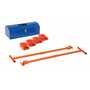 Vestil Steel Machine Roller Kit 8,000 Lb. Cap, Orange