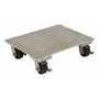 Vestil Aluminum Plate Dolly 18 In. x 24 In. Swivel 1,200 Lb. Cap, Blue