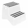 Vestil Polyethylene Marine Step Stool 2 Step White