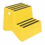 Vestil Polyethylene 2-Step Step Stool 500 Lb. Cap, Yellow