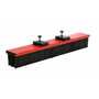 Vestil Aluminum Fork Truck Mounted Sweeper 60 In. Wide Brush Red