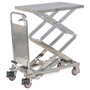 Vestil CART-200-D-PSS Partially Stainless Steel Hydraulic Elevating Cart