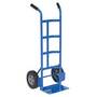 Vestil DHHT-500S-HR Blue Steel Hand Truck, Rubber Wheels, 500 lb Cap