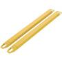 Vestil Steel Fork Extensions 4 In. x 63 In. 4000 Lb. Cap, Yellow