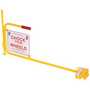 Vestil FRC-2 Universal Steel Flag Rail Chock Yellow