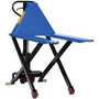 Vestil L-270-HD Steel Hand Pump Tote Lift 58 In. x 27 In. x 50 In. 3000 Lb. Capacity Blue