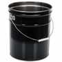 Vestil PAIL-STL-RI 5-Gallon Steel Pail, Black