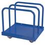 Vestil Steel Heavy Duty Panel Cart With Poly On Steel Casters 36 In. x 30 In. x 34 In. 4000 Lb. Capacity Blue