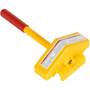 Vestil Steel Single Rail Chock 7-1/2 In. Width Yellow