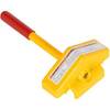 Vestil Steel Single Rail Chock 7-1/2 In. Width Yellow