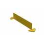 Vestil VDKR-2-BP-TB Toe Board for VDKR W/Base Plates, 24" Yellow