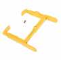 Vestil TWL-1223 Steel Trailer Wheel Lock, 12 X 23, For Use On Single Tires, Yellow