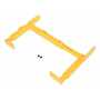Vestil TWL-2435 Steel Trailer Wheel Lock, 24 X 35, For Use On Dual Tires, Yellow