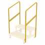 Vestil ASP-2-HR Steel Hand Rail Kit for 2 Step ASP Models Yellow