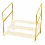 Vestil ASP-3-HR Steel Hand Rail Kit for 3 Step ASP Models, Yellow