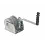 Vestil Steel Double Wall Mounted Hand Winch 1500 Lb. Cap, Silver