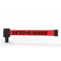 Vestil Plastic Web Barrier Retractable Arc Flash Banner Red / Black