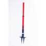 Vestil Plastic Web Barrier Stake 42 In. Red / Black