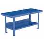 Vestil Heavy Duty Steel Work Bench 30 In. x 72 In. 8,000 Lb. Cap, Blue