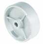 Vestil Semi Steel Wheel 4 In. x 1-1/4 In. Width 1/2 In. Bearing Silver