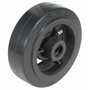 Vestil Mold On Rubber Wheel 6 In. x 2 In. Width Black