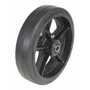 Vestil Mold On Rubber Wheel 8 In. x 2 In. Width Black