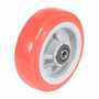 Vestil Polypropylene Wheel 6 In. x 2 In. Width, Red/White