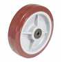 Vestil Polypropylene Wheel 8 In. x 2 In. Width Maroon/White