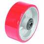 Vestil Polyurethane Wheel 5 In. x 2 In. Width Red/Silver/Black