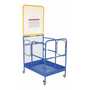 Vestil WP-3648-CA-84B-DD Work Platform Casters,2Door,84"Back