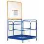 Vestil WP-4848-84B-DD Work Platform 2Door,84"Back 48x48