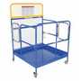 Vestil WP-4848-CA-DD Work Platform Casters,2Door 48x48