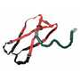 Vestil Nylon Medium Work Platform Harness with Lanyard Red