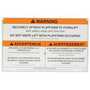 Vestil Wrk Pltfrm Warn Sign w/Hardware