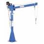 Vestil Steel DC Powered Jib Crane 4-7 Ft. Boom 2,000 Lb. Cap, Blue