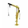Vestil Steel Winch Truck Jib Crane 500 Lb. Extended Cap, Yellow